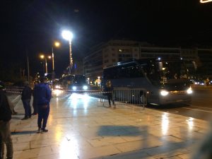 Holdeplads for shuttlebusser til startområdet