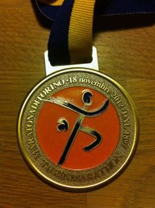 Flot medalje fra Torino Marathon