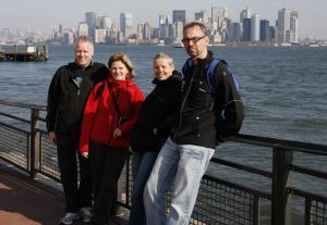 Kaj Grene, Pia Kjeldgaard, Lotte Jacobsen og Svend Madsen i New York